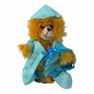 Fuzzy Friends Plush 8 Inch Light Brown Teddy Bear Stuffed Animal Toy With Outfit